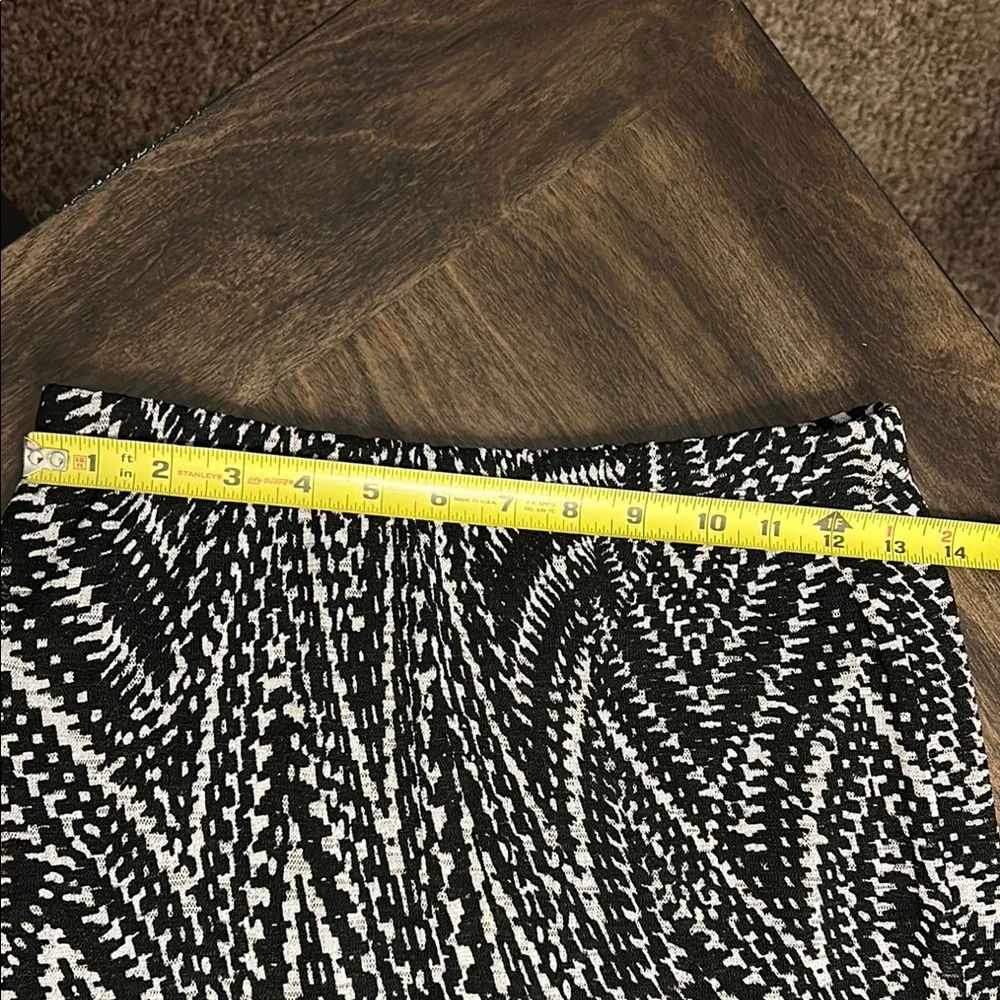 Bobeau Black & White Partially Lined Maxi Skirt - Picture 6 of 10